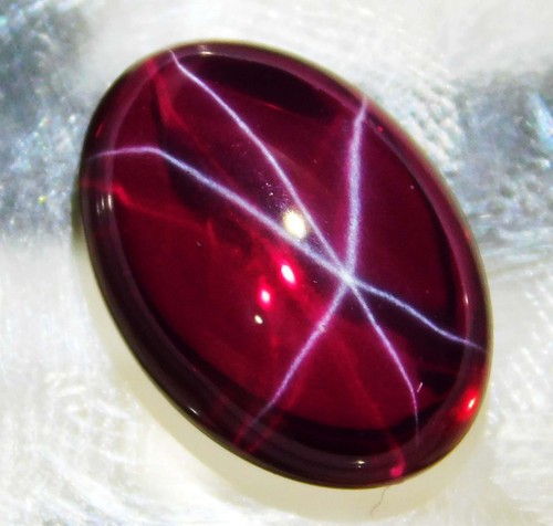 Natural red star ruby - ct,