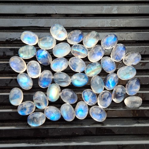 Natural rainbow moonstone oval - rainbow,
