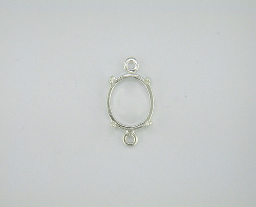 Oval cabochon double - cabochon, closed